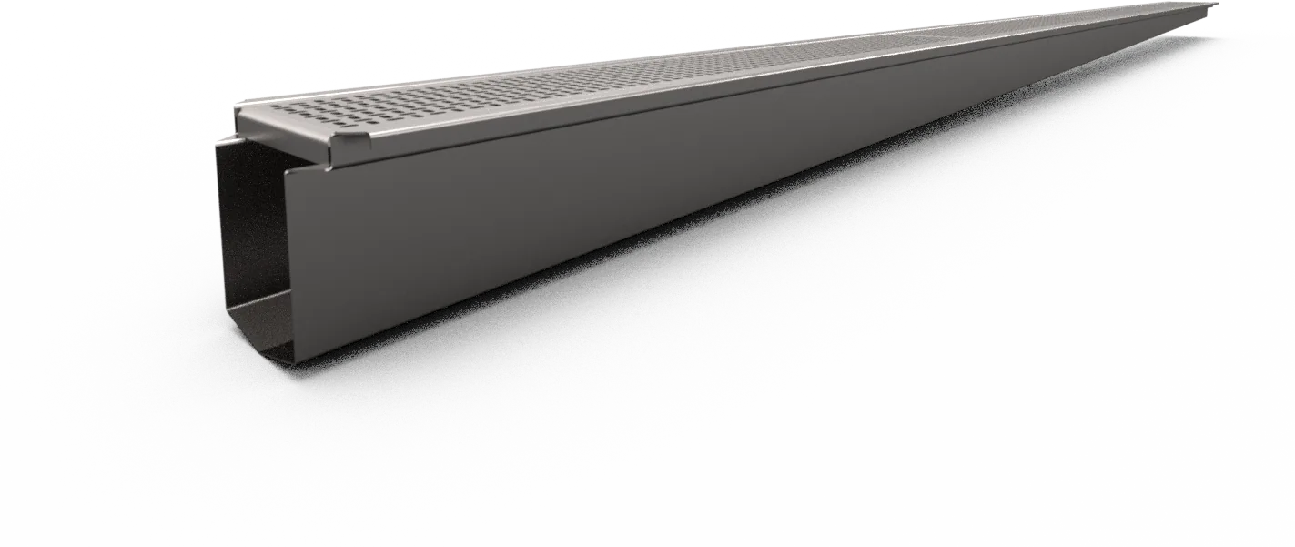Canaleta para Piso com Tampas